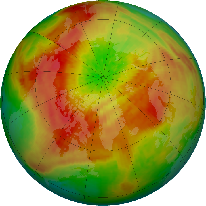 Arctic ozone map for 30 March 2003